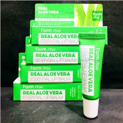 Бальзам FarmStay Real Aloe Vera Essential Lip Balm, 10 мл (78)