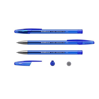 Ручка гелевая 0.5мм,синий ,ErichKrause R-301 ORIGINAL GEL