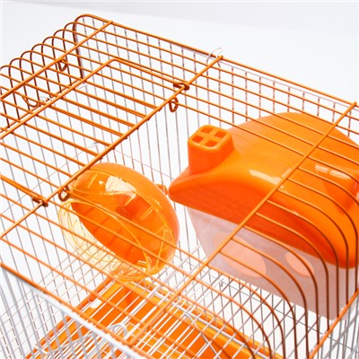 Клетка для грызунов с наполнением RT-3, 30 х 23 х 39 см, оранжевая (фасовка 12 шт)