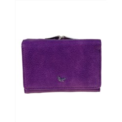 Женский кошелек с фермуаром из искусственной кожи, цвет фиолетовый