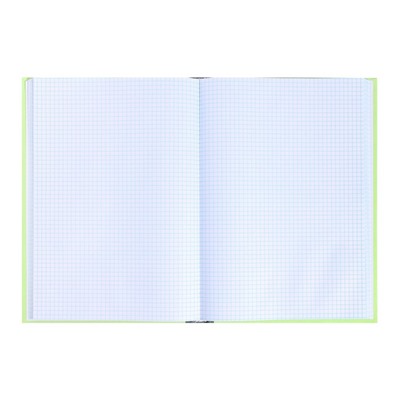 Книга учета, 128 листов, обложка картон 7Б, блок ОФСЕТ, клетка, цвет зеленый (имитация)