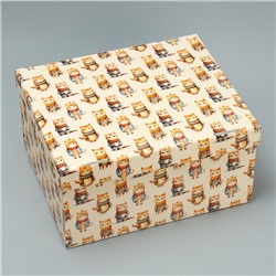Складная коробка «Милые котики», 31.2 х 25.6 х 16.1 см