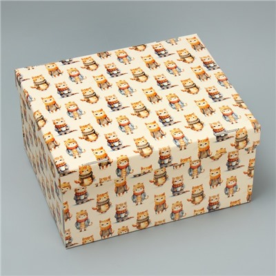 Складная коробка «Милые котики», 31.2 х 25.6 х 16.1 см