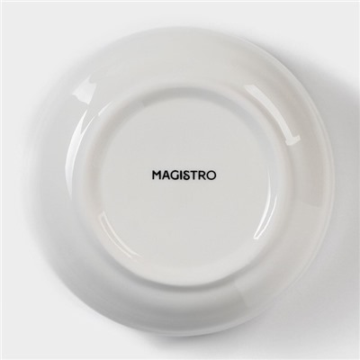 Салатник фарфоровый Magistro «Элегия», 500 мл, d=12,5 см, цвет белый