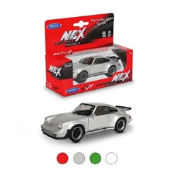 Welly. Машинка 1:38 "Porsche 911 Turbo (930)", металл, пруж. мех., цвет в ассорт. арт.43683W