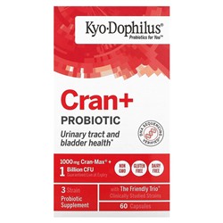 Kyolic Kyo-Dophilus, Cran+ Пробиотик - 60 капсул - Kyolic