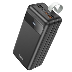 Внешний аккумулятор Hoco J86B, 60000 мАч, 2 USB, 1 Type-C, 3 А, дисплей, чёрный