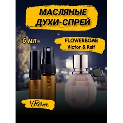 Масляные духи спрей пробники Flowerbomb Viktor Rolf  (6 мл)