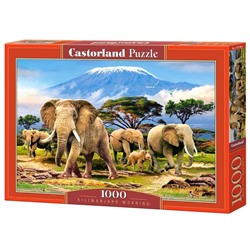 Castorland. Пазл 1000 арт.C-103188 "Слоны"