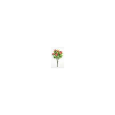 Искусственные цветы, Ветка в букете бутон роз с колосками 10 веток (1010237)