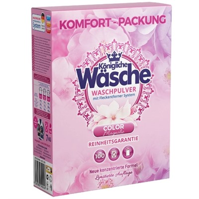 Стиральный порошок для цветного белья Königliche Wäsche Color Magnolie 7 кг