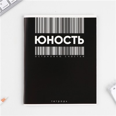 Тетрадь в клетку, 48 листов А5 на скрепке МИКС «1 сентября: Шрифтовые яркие», обложка мелованный картон 230 гр.,блок №1, 80 гр., белизна 96%