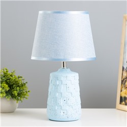 Настольная лампа "Асфея" Е14 40Вт голубой 20х20х33 см