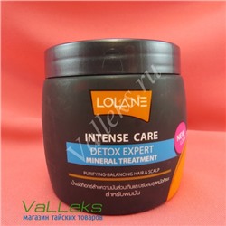 Минеральная Детокс маска для волос Lolane  Intense Care Detox Expert Mineral Treatment, 250гр.