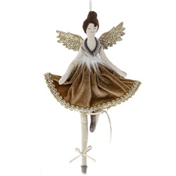 Мягкая игрушка на ёлку "Девочка-ангел", 28 см