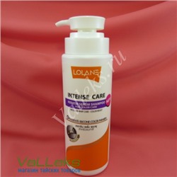 Кератиновый шампунь-сыворотка для сохранения цвета окрашенных волос Lolane Intense Care Keratin Serum Shampoo For Color Care, 400мл