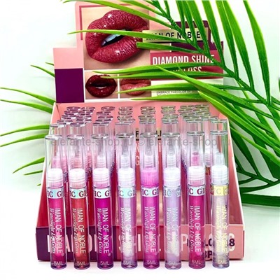 Блески для губ Iman of Noble Diamond Shine Lip Gloss, 8 штук