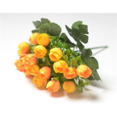 2шт Искусственные цветы, Ветка в букете камелия 5 веток(20 гол.) (1010237)
