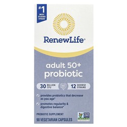 Renew Life Adult 50+ Probiotic, 30 Billion CFU, 90 Vegetarian Capsules