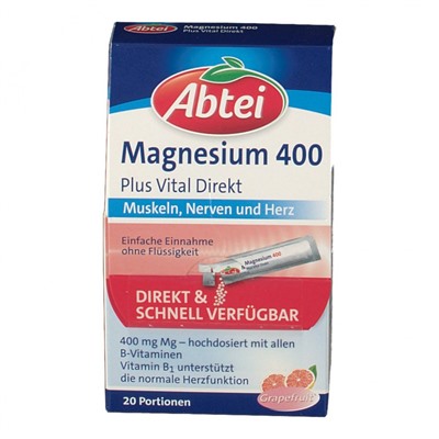 Abtei (Абтай) Magnesium 400 Plus Vital Direkt 20 шт