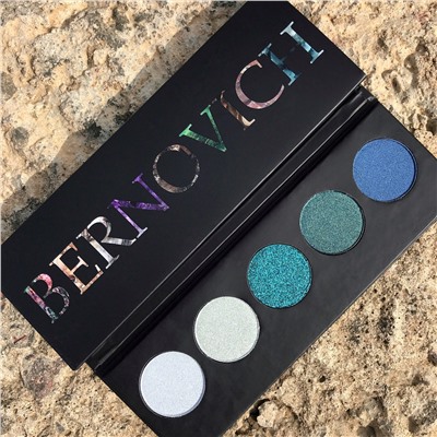 Bernovich Stone collection Тени для век Aguamarine (5 тонов) 7,5г