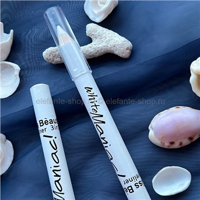 Карандаш для глаз Kiss Beauty Eyeliner 3in1 White Maniac