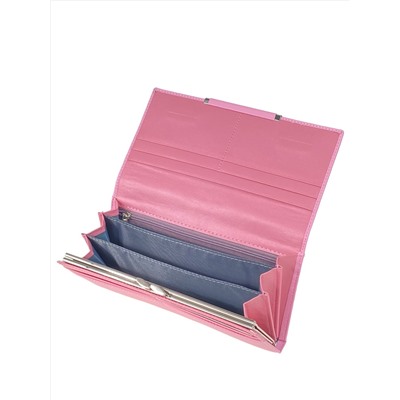 Женский кошелек из искусственной кожи, цвет розовый