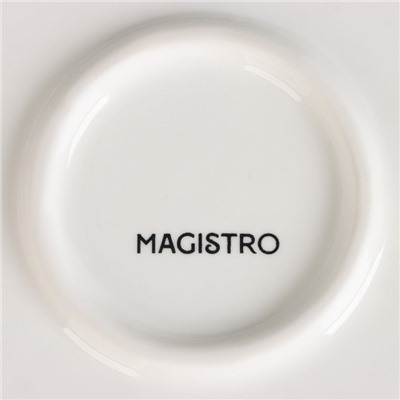 Блюдо фарфоровое Magistro «Этюд», d=40,5 см, цвет белый