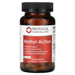 Protocol for Life Balance Methyl-Action - Витамин B12 (Кобаламин) - 90 вегетарианских капсул - Protocol for Life Balance