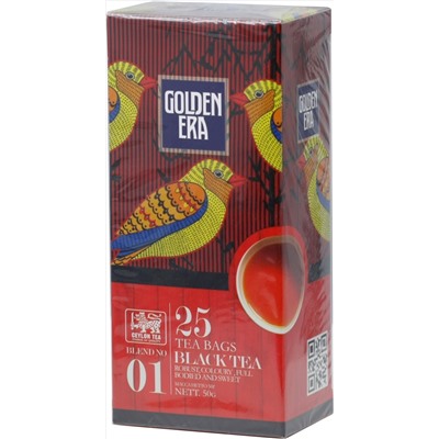 GOLDEN ERA. Black Tea карт.пачка, 25 пак.