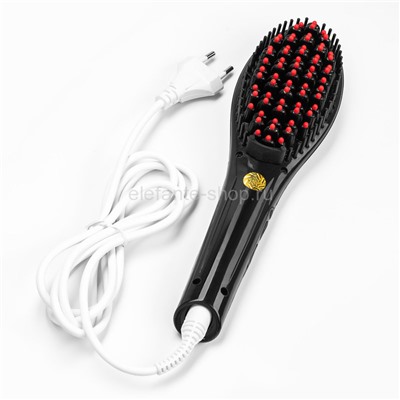 Расческа-выпрямитель "FAST HAIR STRAIGHTENER" HQT-906 Black