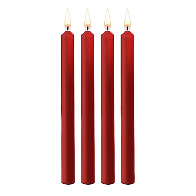 Набор красных восковых BDSM-свечей Teasing Wax Candles Large