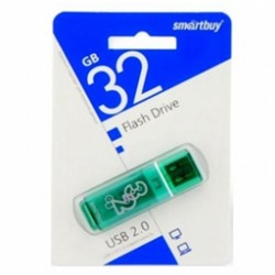 Флеш-диск 32GB Smart Buy Glossy зеленый