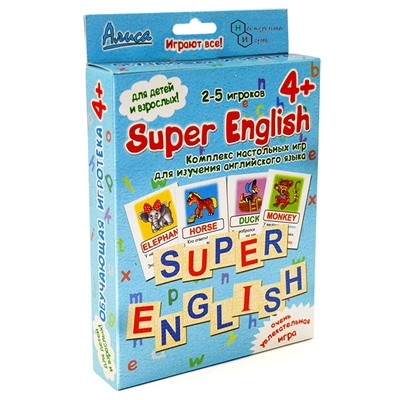 Алиса. Наст. игра "Super English" арт.И-810 /32