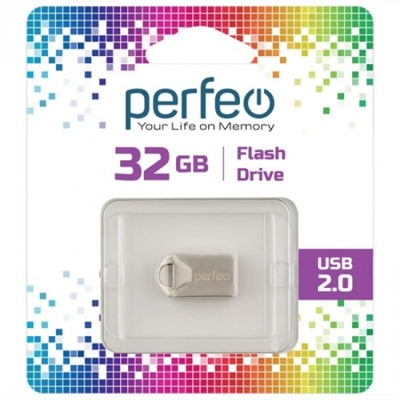 32Gb Perfeo M10 Metal Series USB 2.0 (PF-M10MS032)