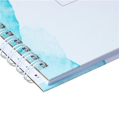 Скетчбук А5, 40 листов на евроспирали "SKETCHBOOK. Shell", твёрдая обложка, матовая ламинация, блок белая бумага 100 г/м2
