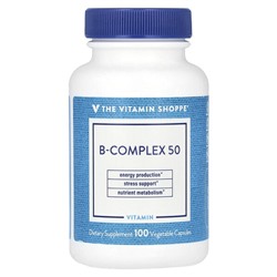 The Vitamin Shoppe B-Complex 50, 100 растительных капсул