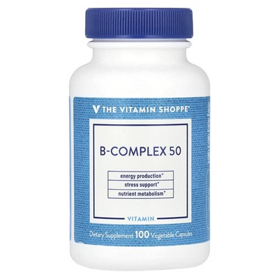 The Vitamin Shoppe B-Complex 50, 100 растительных капсул