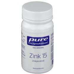 pure (пьюр) encapsulations Zink 15 (Zinkpicolinat) 60 шт