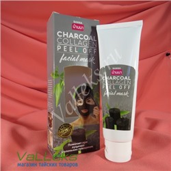 Маска-пленка для лица с бамбуковым углем и коллагеном Banna Charcoal Collagen Pell Off Facial Mask, 120 мл