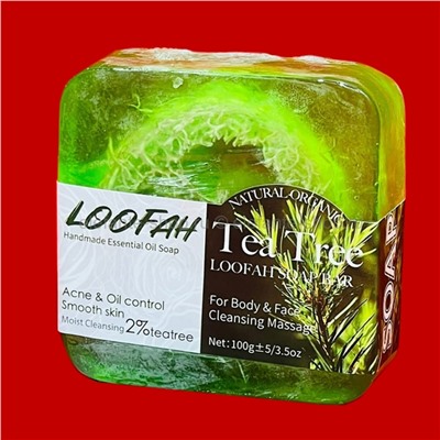 Мыло с эффектом пилинга LOOFAN Tea Tree Soap 100g (125)