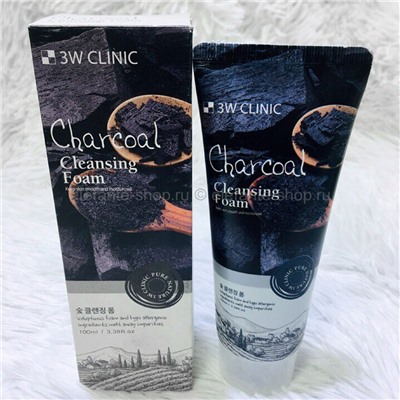 Пенка 3W Clinic Charcoal Foam Cleansing (125)