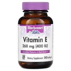 Bluebonnet Nutrition Витамин Е - 268 мг (400 МЕ) - 50 капсул - Bluebonnet Nutrition