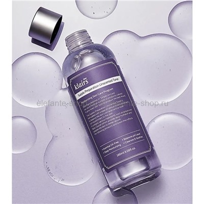 Смягчающий тонер для чувствительной кожи Klairs Supple Preparation Unscented Toner 180ml (51)