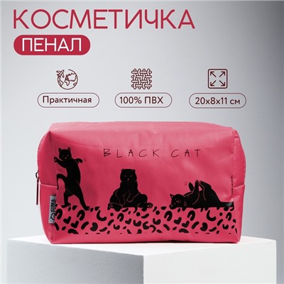 Косметичка «Black Cat» 20x8x11, на молнии