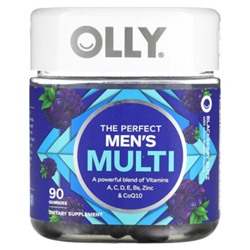 OLLY The Perfect Men's Multi, Blackberry Blitz, 90 жевательных конфет