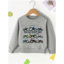 Jungen Cool Street Style Slogan Druck Rundhals Pullover, Lässige Herbst Und Winter Outfits