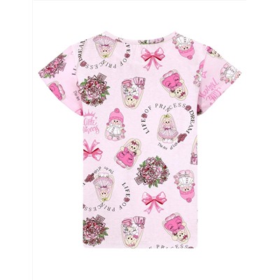 Пижама детская МАЛИНОВЫЕ СНЫ MY LOVELY BUNNY цв. Розовый (Футболка/Шорты)