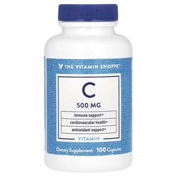 The Vitamin Shoppe Витамин С, 500 мг, 100 капсул