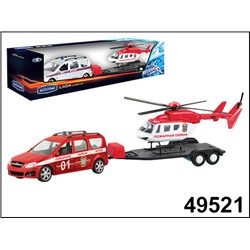 Autogrand. Лада LARGUS 49521 с вертолетом,пожарная охрана  1:38